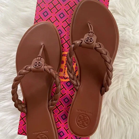 Tory Burch Braided Benton Thong Sandal - Picture 2 of 3